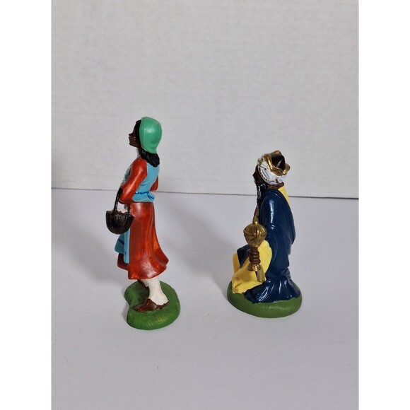 Vtg Depose Nativity Wisemen Mother Goose Italy Christmas Fontanini Hand Painted - Picture 10 of 11